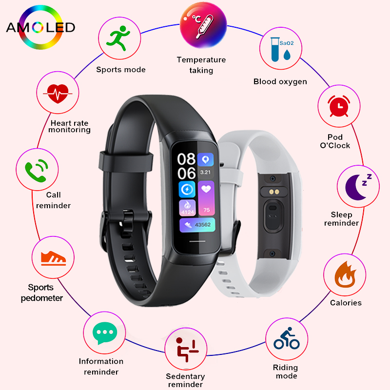 Smartwatch Watches Price - LIGE 1.1 Inch Amoled Heart Rate