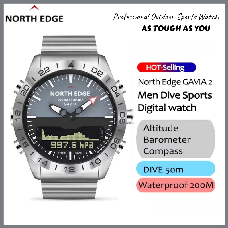NORTH EDGE Luxury Men Smart Wa - огляд і ціна Smartwatch Army Watches For Men