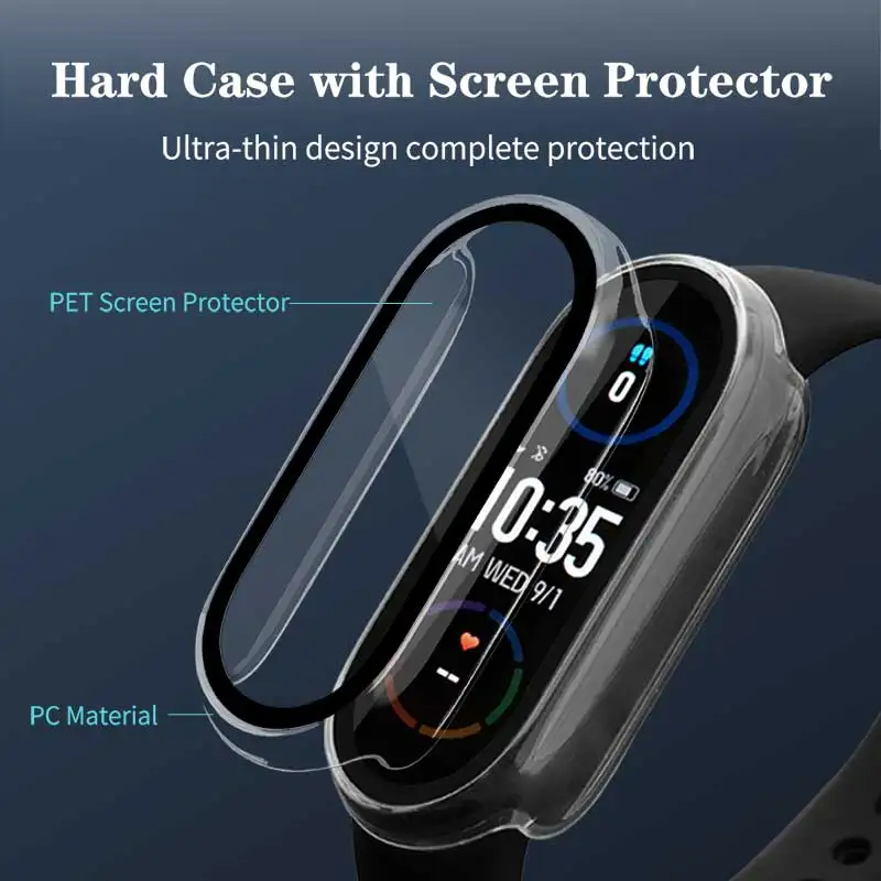Tempered Glass+PC Case For Xia - огляд і ціна Smartwatch Watches Price