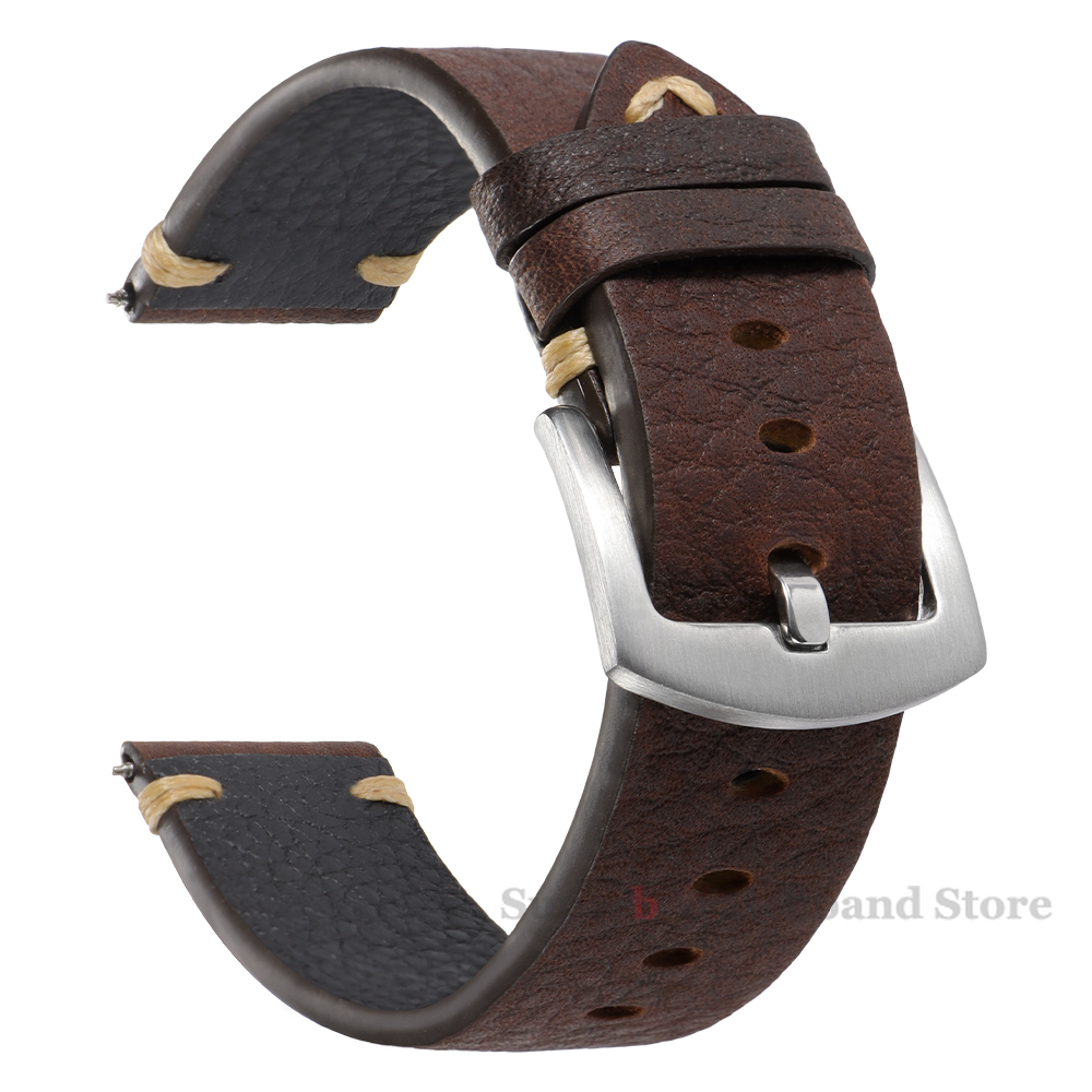 Genuine Leather Straps For Wat - огляд і ціна Smartwatch Vintage Watches For Men