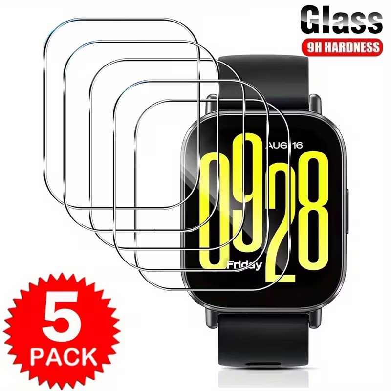 1-5Pcs Tempered Glass for Xiao - огляд і ціна Smartwatch Redmi Watches