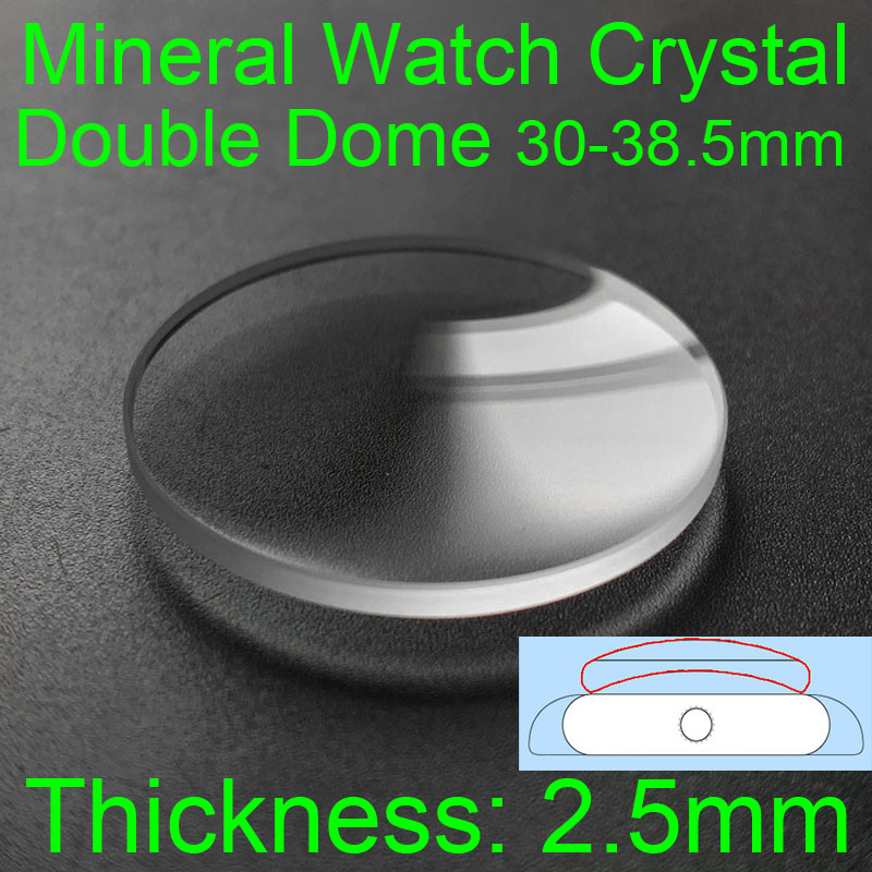 Double Dome 2.5mm Round Minera - огляд і ціна Watch Crystal Replacement