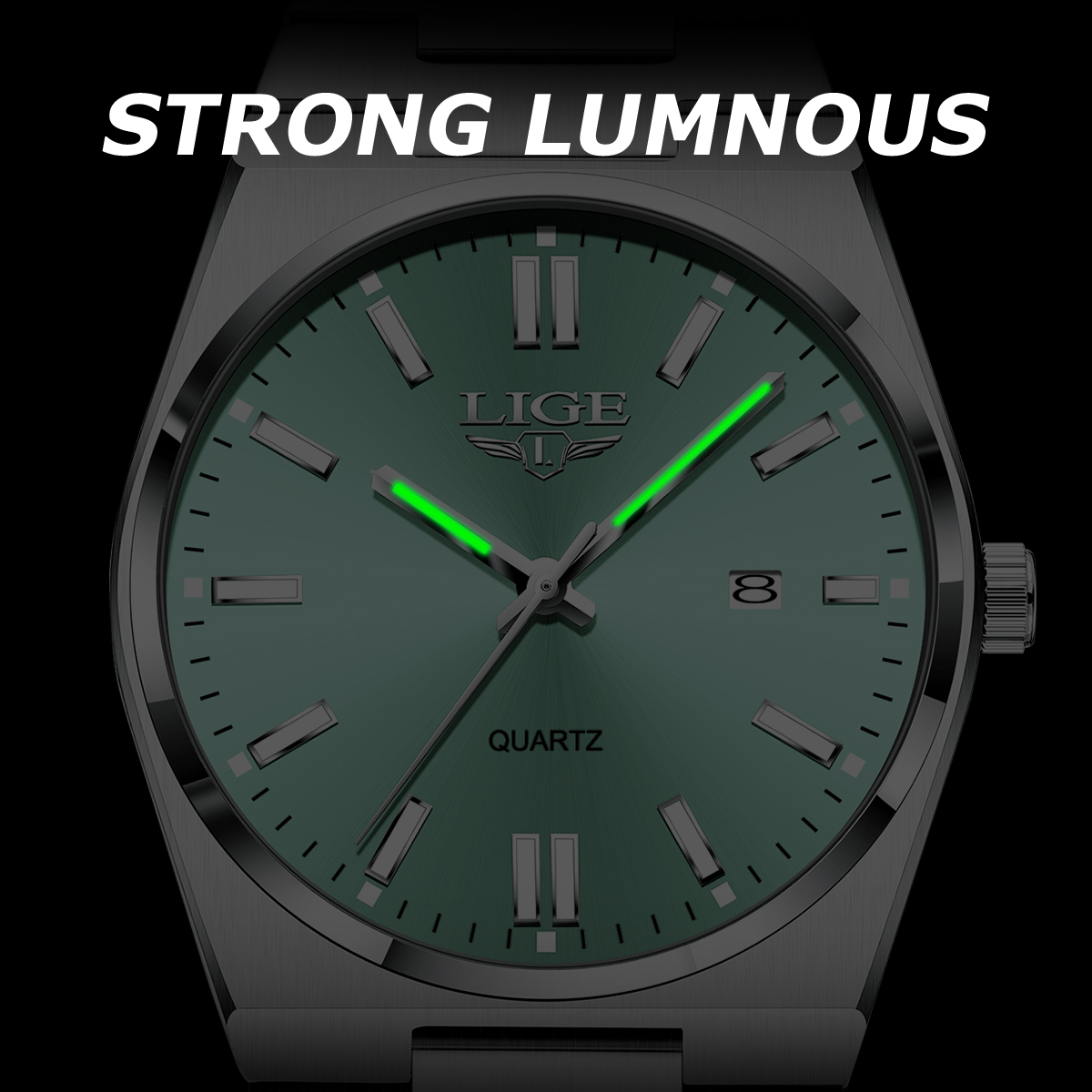 LIGE Luxury Brand Men Watches  - огляд і ціна Smartwatch Vintage Watches For Men