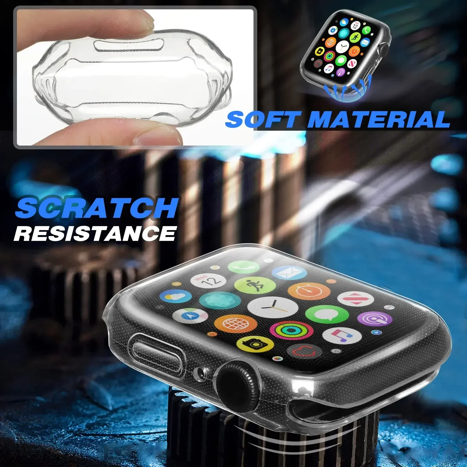 Cover For Apple Watch Case 44m - огляд і ціна Smartwatch Watches Price