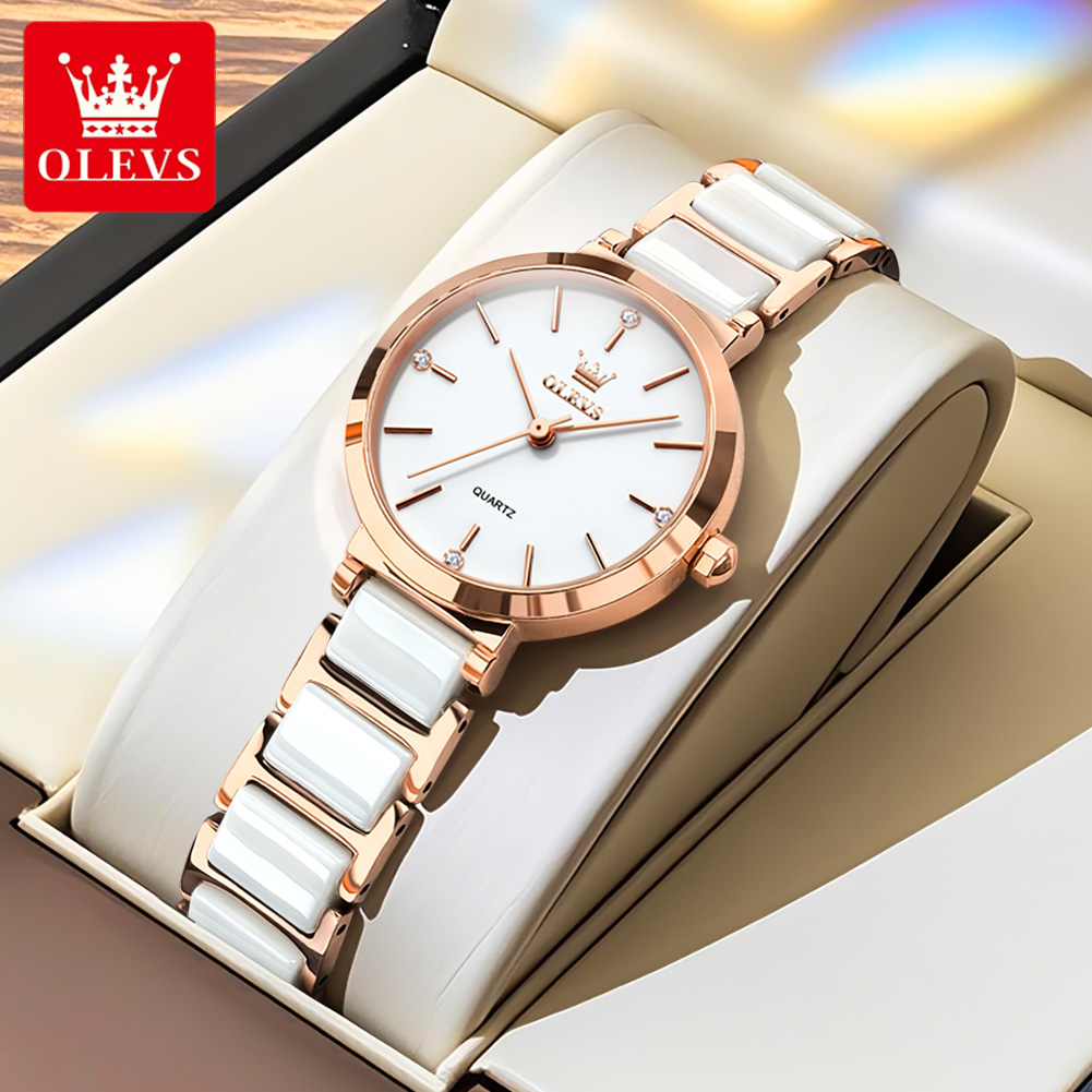 OLEVS Women Watch 5877 Luxury  - огляд і ціна Luxury Ceramic Watch
