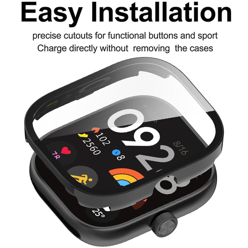 Tempered Glass+Case For Xiaomi - огляд і ціна Smartwatch Redmi Watches