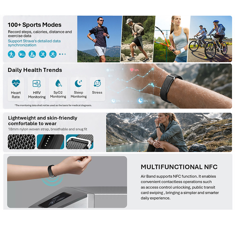 VALDUS Air Band Smart Bracelet - огляд і ціна Smartwatch Watches Price