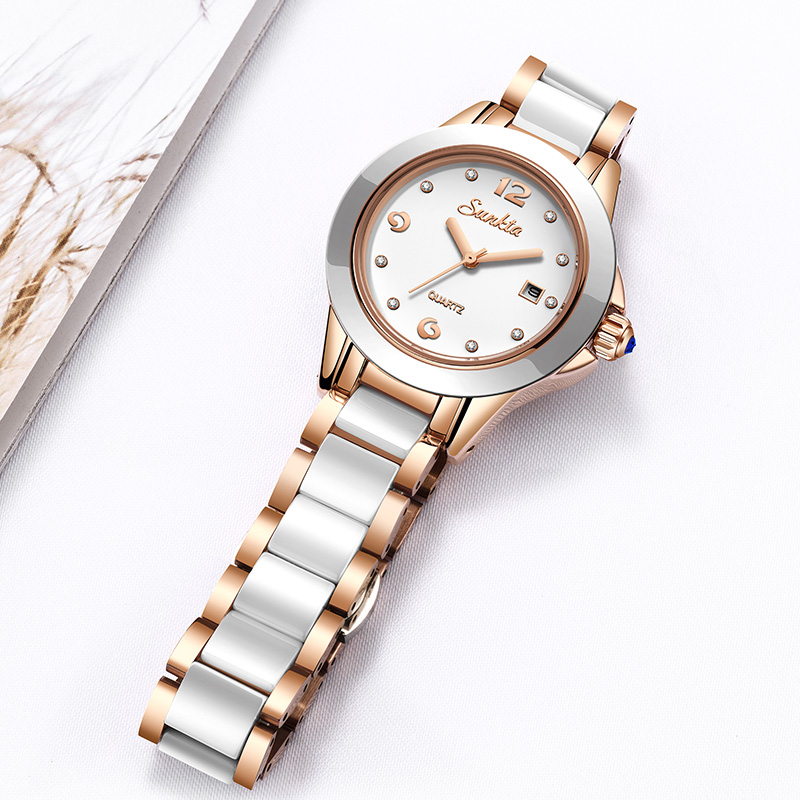 Sunkta Fashion Casual Quartz W - огляд і ціна Luxury Ceramic Watch