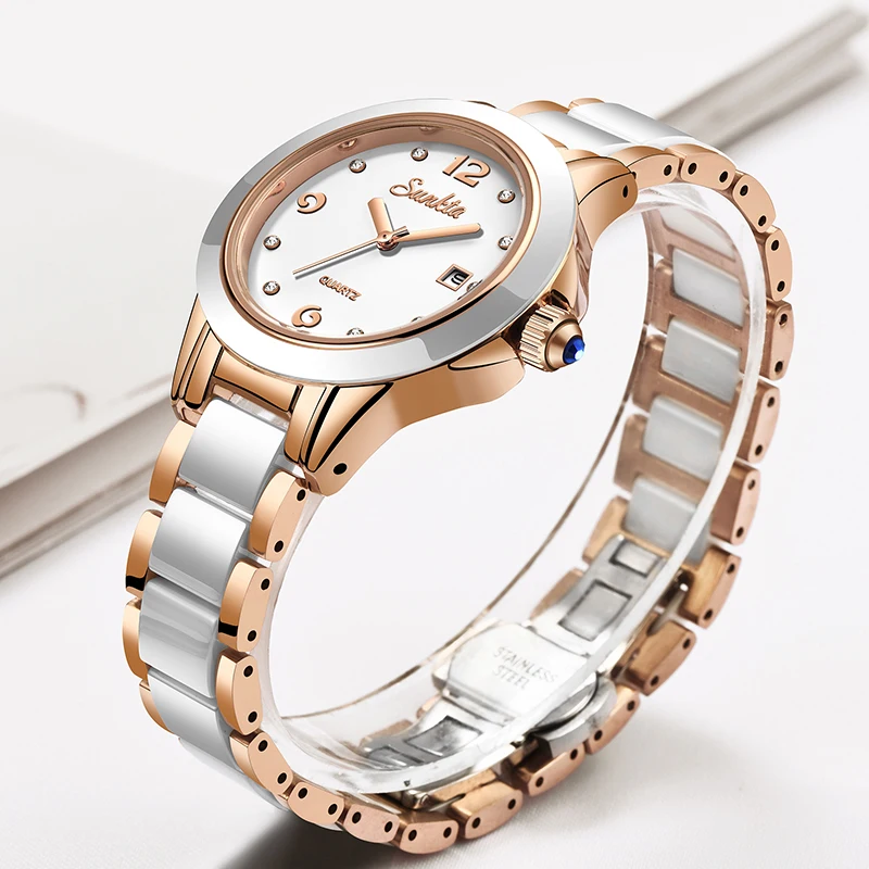 Sunkta Fashion Casual Quartz W - огляд і ціна Luxury Ceramic Watch