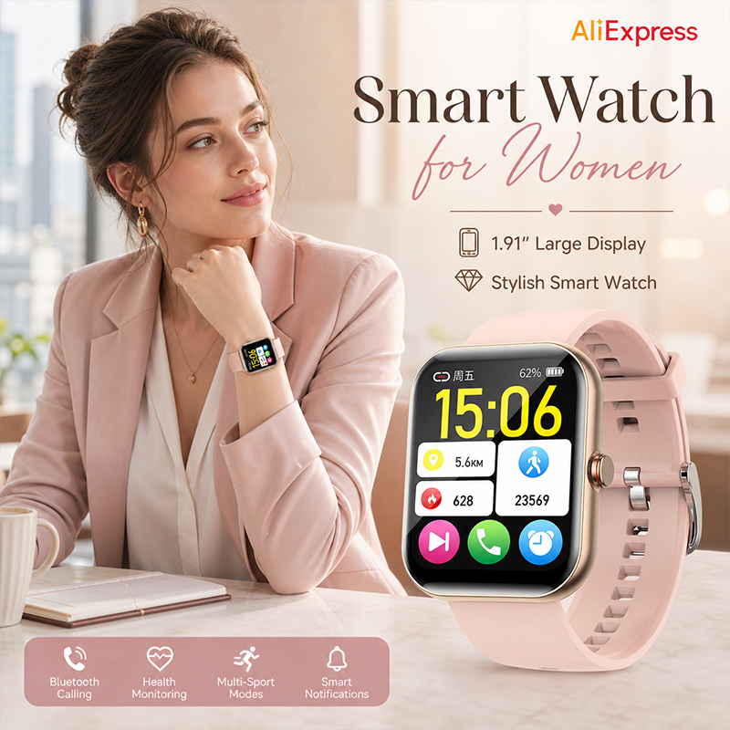 Women Smart Watch BT Call Hear - огляд і ціна Watches Ladies Smartwatch