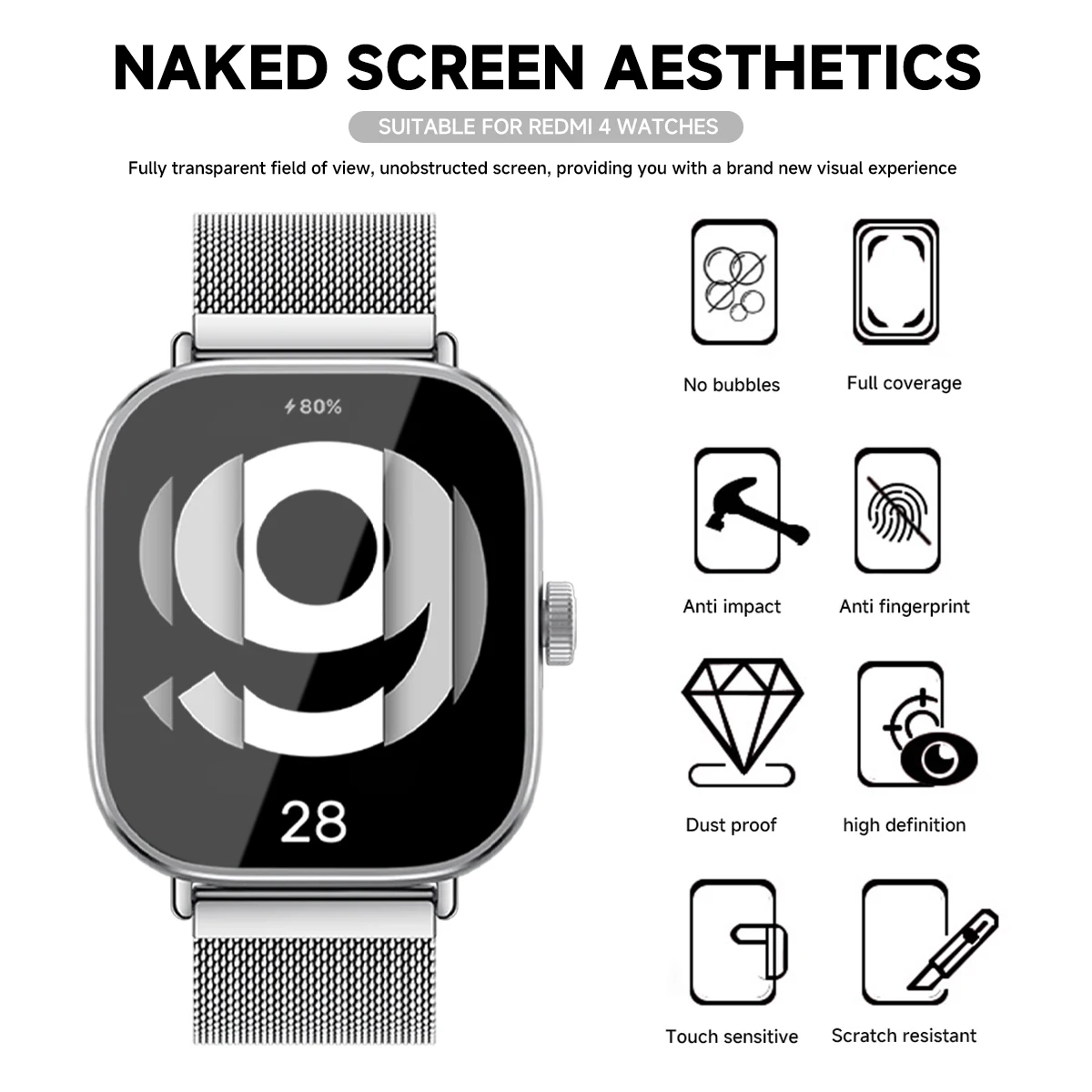Tempered Glass for Xiaomi Redm - огляд і ціна Smartwatch Redmi Watches