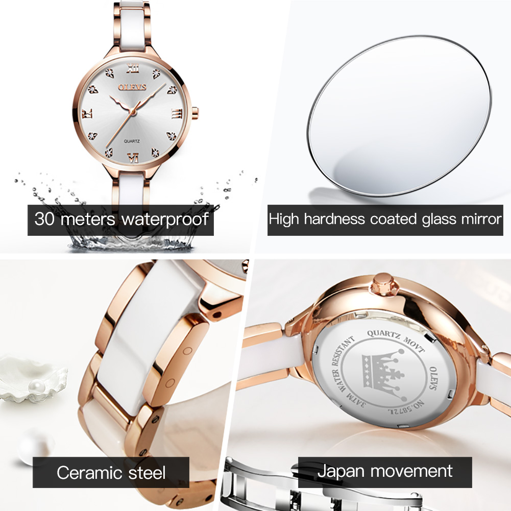 OLEVS Ceramic Dress Women Watc - огляд і ціна Luxury Ceramic Watch
