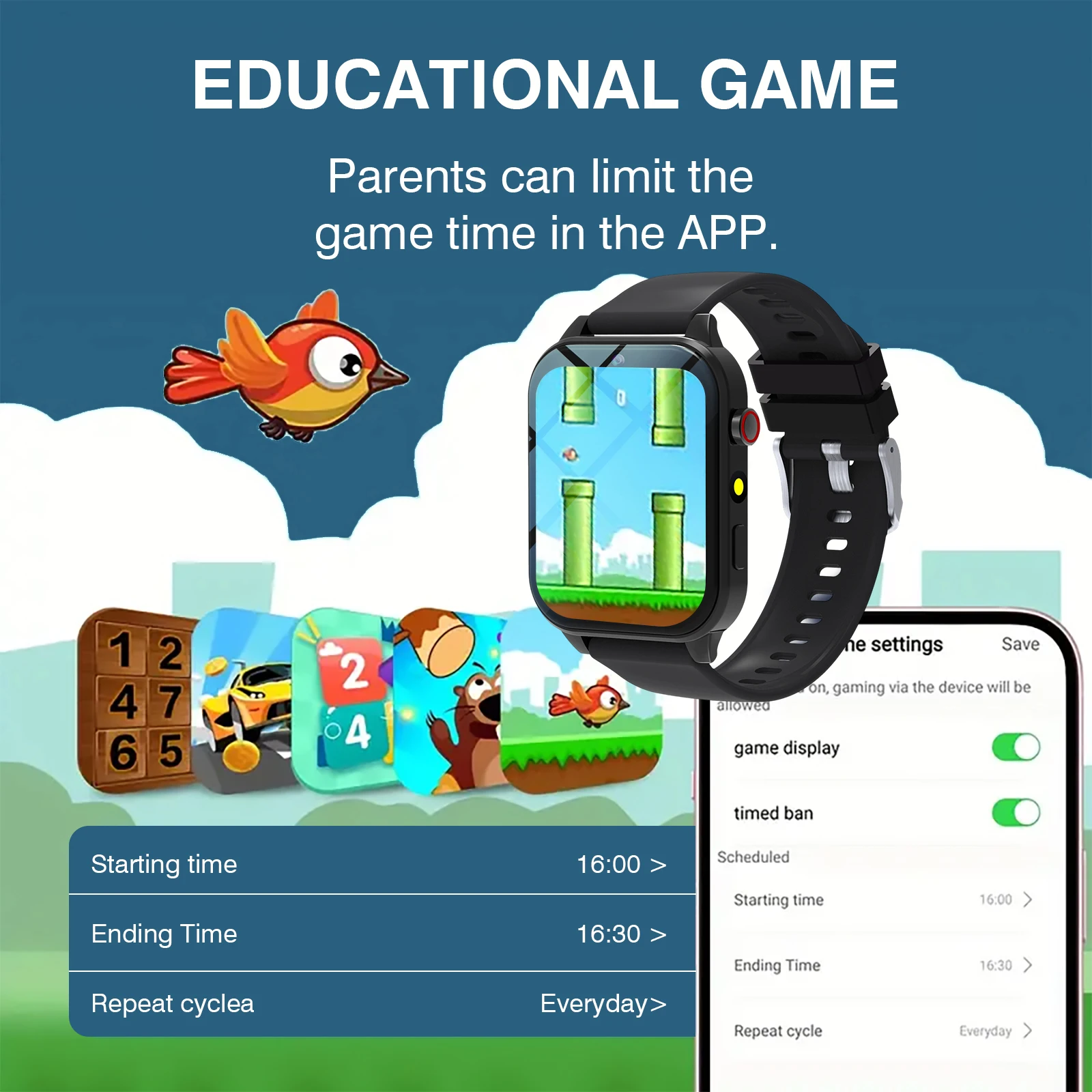 Kids′s Smart Watch 18 Games Ca - огляд і ціна Smartwatch Digital Watches For Kid Boy