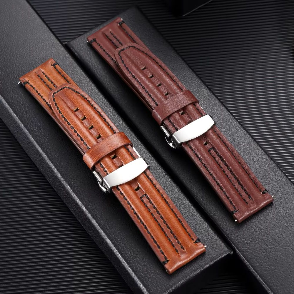 20mm 22mm Genuine Cowhide Watc - огляд і ціна Smartwatch Vintage Watches For Men