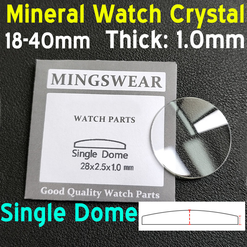 1mm Thick Round Single Dome Co - огляд і ціна Watch Crystal Replacement