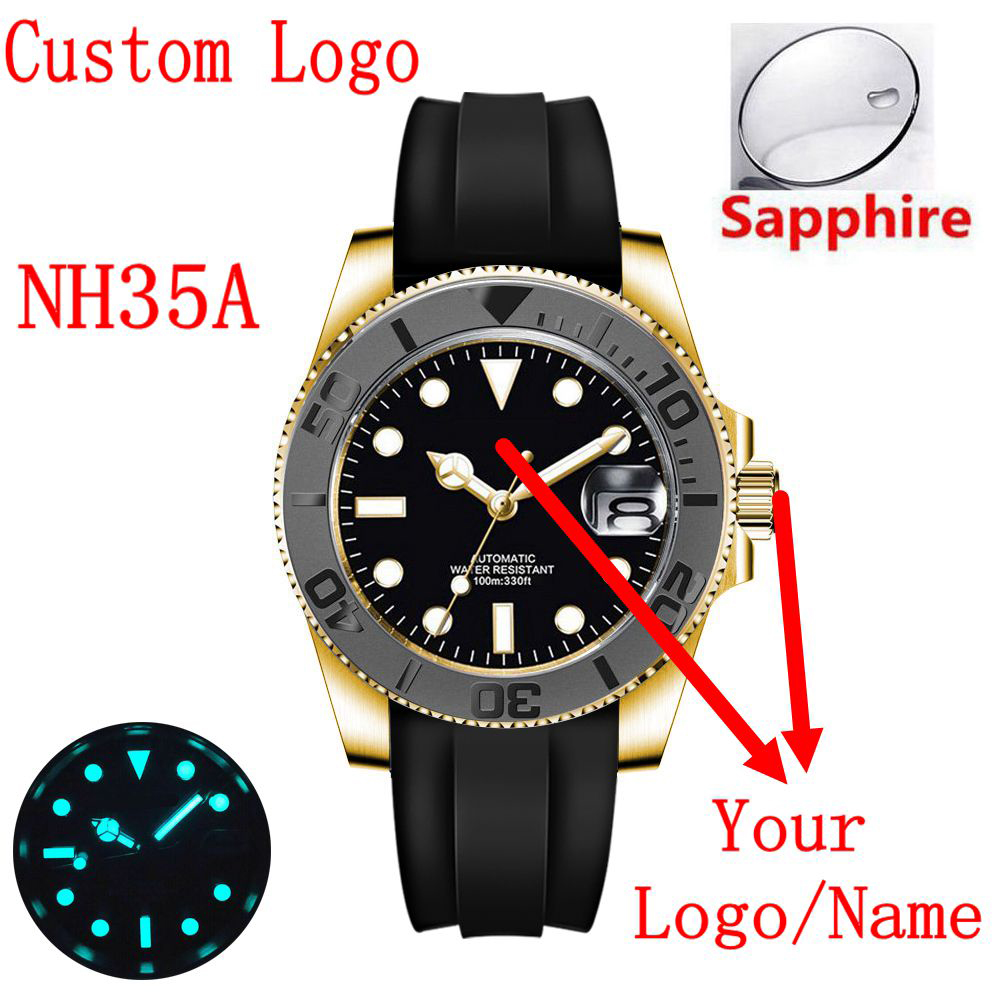 Custom logo 40mLuxury NH35/ Mi - огляд і ціна Luxury Ceramic Watch