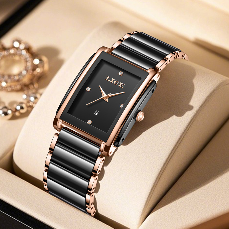 LIGE Fashion Elegant Women's W - огляд і ціна Luxury Ceramic Watch