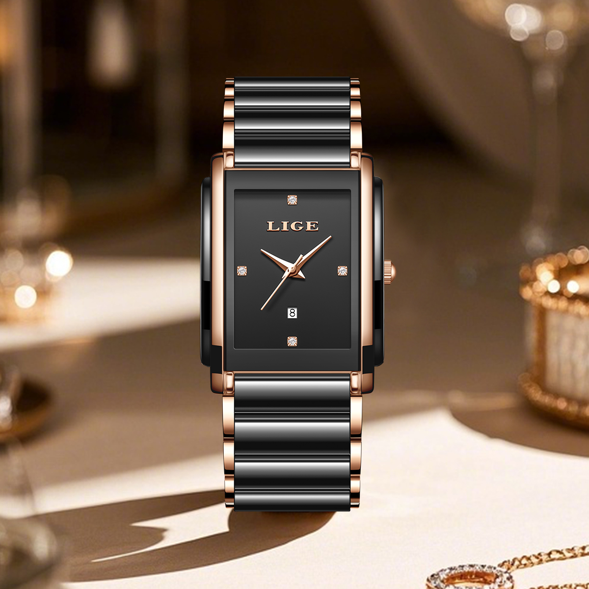 LIGE Fashion Elegant Women's W - огляд і ціна Luxury Ceramic Watch
