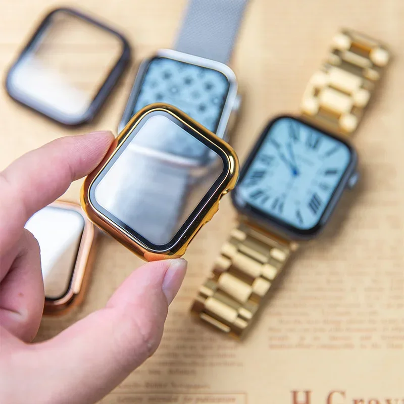 Glass+case For Apple Watch ban - огляд і ціна Smartwatch Watches Price