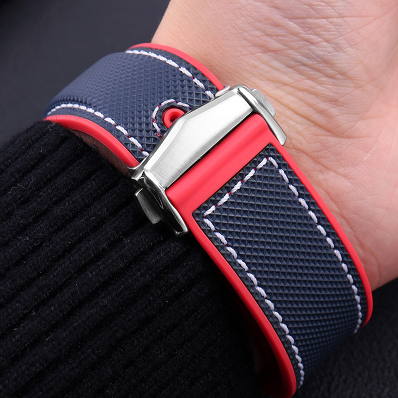 20mm 22mm Black Blue Orange Fa - огляд і ціна Omega Watch Seamaster