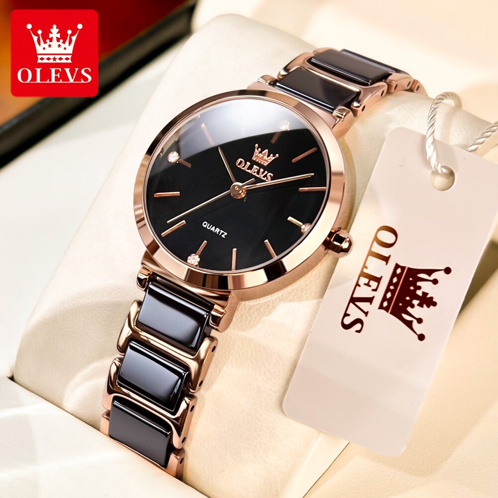 OLEVS Fashion Women Watches Re - огляд і ціна Luxury Ceramic Watch