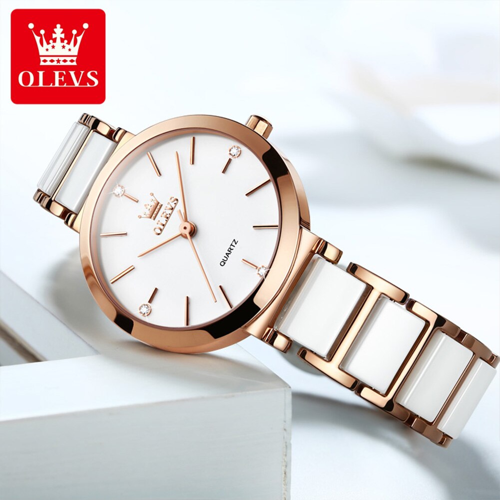 OLEVS Fashion Women Watches Re - огляд і ціна Luxury Ceramic Watch
